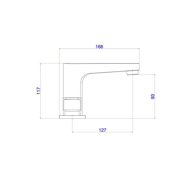 Imagem de Misturador De Mesa Bica Baixa Lavatório Level Red Gold -Deca