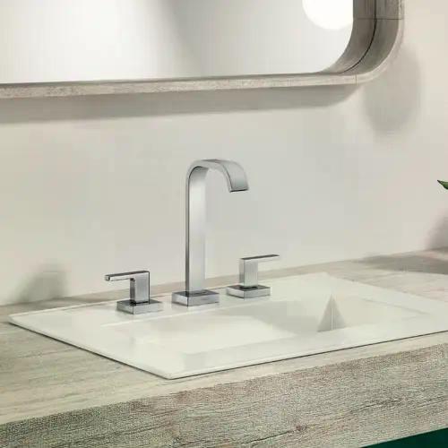 Misturador de Mesa para Lavatório Breezy Cromado - Docol Imagem de Misturador de Mesa para Lavatório Breezy Cromado - Docol