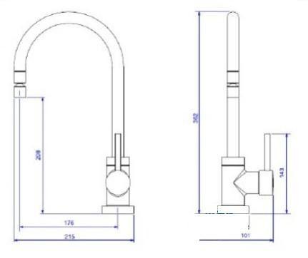 Imagem de Misturador Monocomando Cozinha Spin Bica  Deca 2271.c72