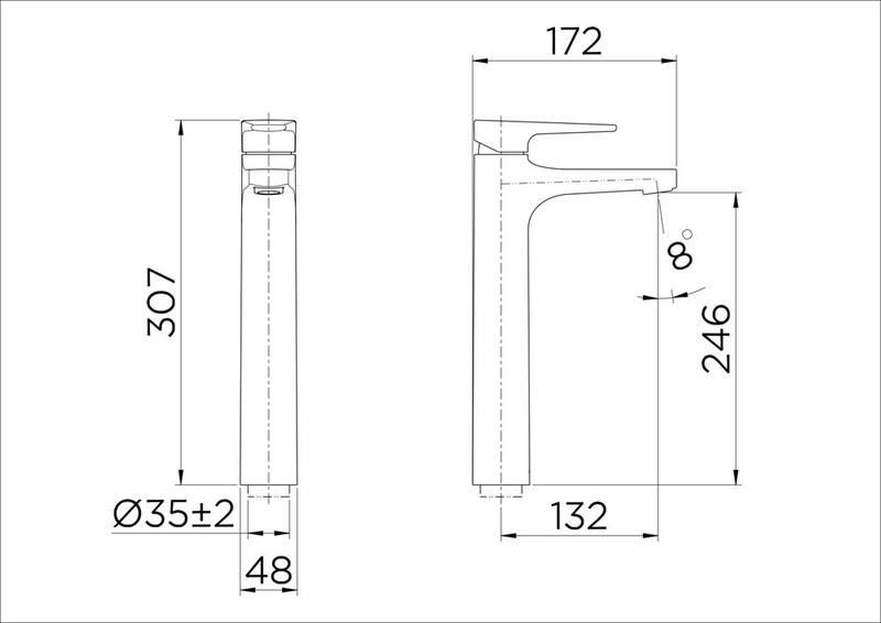 Imagem de Misturador monocomando para banheiro bica alta docol lift 796106