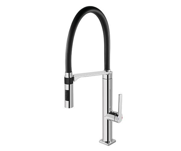 Imagem de Misturador Monocomando Para Cozinha Doc Chrome/Black