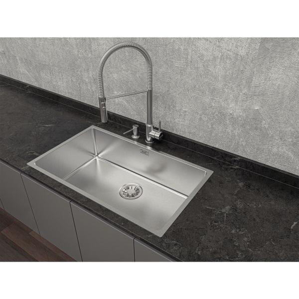 Imagem de Misturador monocomando tramontina versatile em aco inox com bica movel 94520029