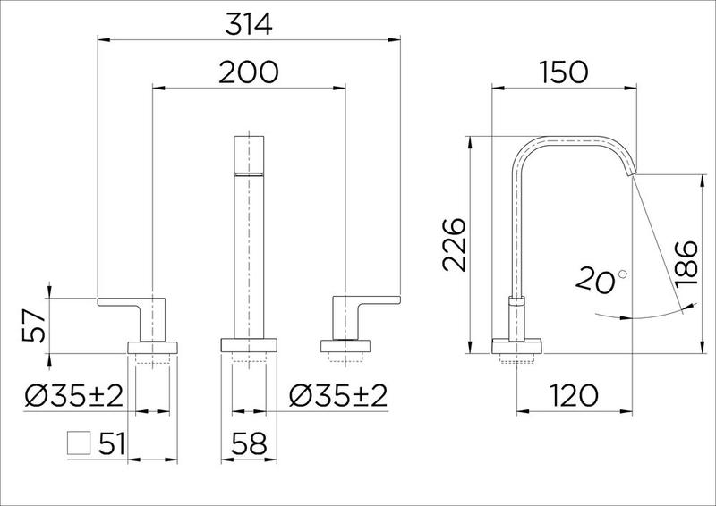Misturador para banheiro docol breezy cromado 721606 Imagem de Misturador para banheiro docol breezy cromado 721606