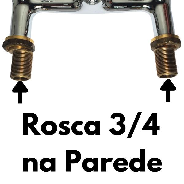 Misturador Pia Parede Bica Movél Prata Deca 3/4 - 1258C50034 Imagem de Misturador Pia Parede Bica Movél Prata Deca 3/4 - 1258C50034