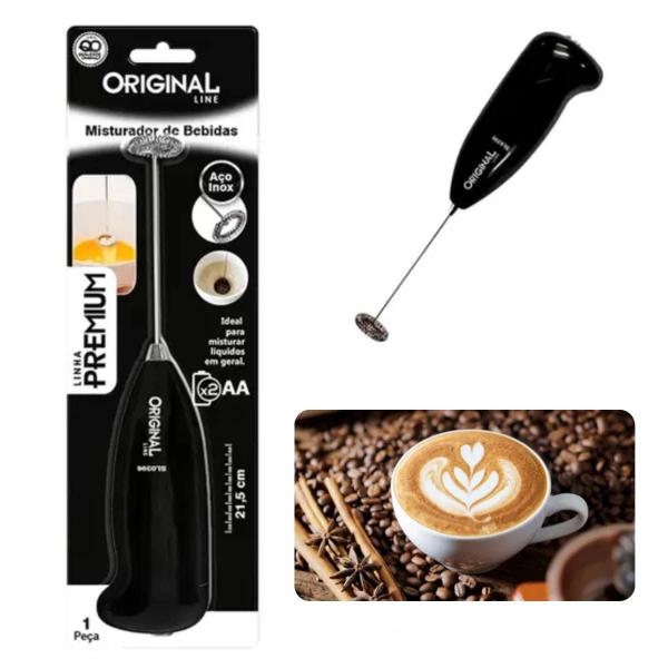 Misturador Portátil Espuma Leite Café Original Line - King Imagem de Misturador Portátil Espuma Leite Café Original Line