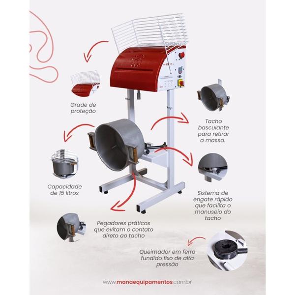Misturela 15 Litros Bivolt Maná Branco/Vermelho Imagem de Misturela 15 Litros Bivolt Maná Branco/Vermelho