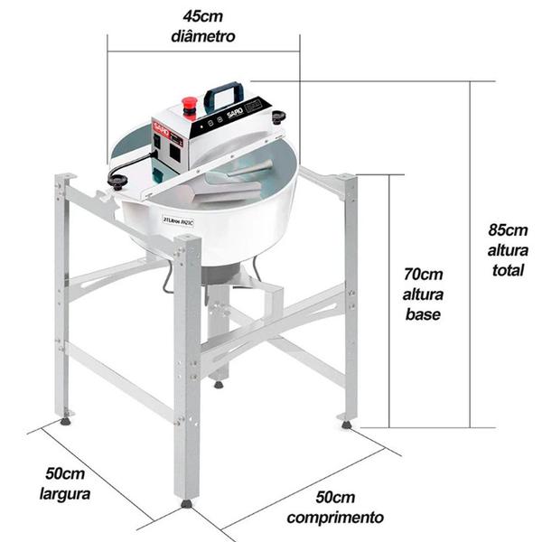 Imagem de Misturela Cozedeira 21L Bivolt com Fogareiro PA21CM SARO