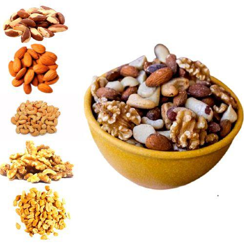 Mix De Castanhas Caju Pará Amêndoas Nozes Amendoim 1kg C/sal - KING NUTS Imagem de Mix De Castanhas Caju Pará Amêndoas Nozes Amendoim 1kg C/sal