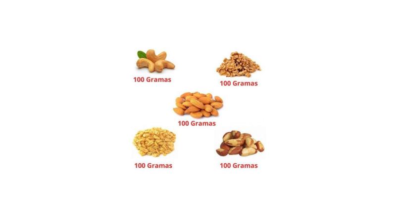 Mix De Castanhas Caju Pará Amêndoas Nozes Amendoim 1kg C/sal - KING NUTS Imagem de Mix De Castanhas Caju Pará Amêndoas Nozes Amendoim 1kg C/sal