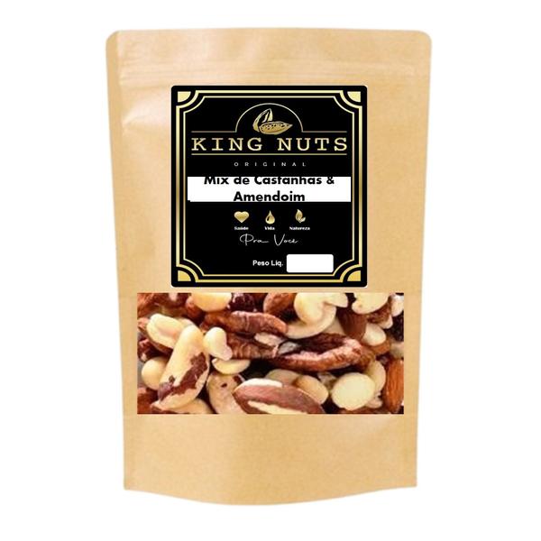 Mix De Castanhas Caju Pará Amêndoas Nozes Amendoim 1kg C/sal - KING NUTS Imagem de Mix De Castanhas Caju Pará Amêndoas Nozes Amendoim 1kg C/sal