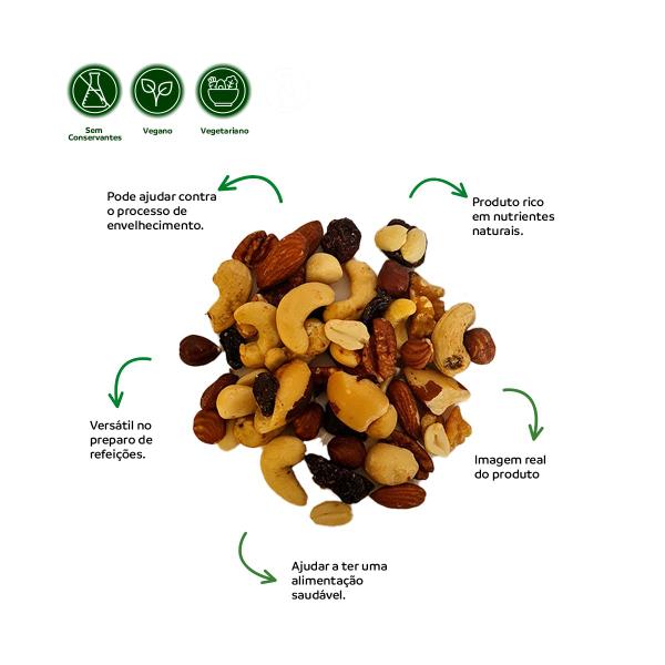 Mix de Castanhas Nuts Premium 100% Natural Alta Qualidade 100g - Grupo Rocha Saúde Imagem de Mix de Castanhas Nuts Premium 100% Natural Alta Qualidade 100g