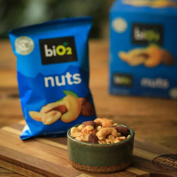 Mix De Castanhas Snack Nuts 6 Unidades 50g Cada Bio2 Imagem de Mix De Castanhas Snack Nuts 6 Unidades 50g Cada Bio2