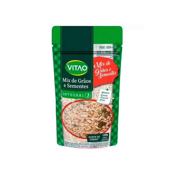 Mix de Grãos e Sementes Sem Glúten Vitao 120g Imagem de Mix de Grãos e Sementes Sem Glúten Vitao 120g