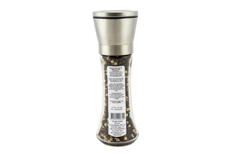 Mix de Pimentas 100g - Moedor Inox - Spice Forest Imagem de Mix de Pimentas 100g - Moedor Inox - Spice Forest