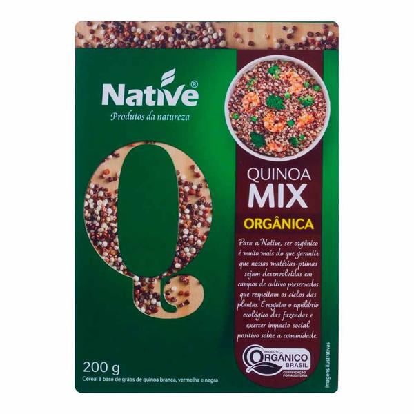 Mix de Quinua Branca, Vermelha e Preta Orgânicos Native 200g Imagem de Mix de Quinua Branca, Vermelha e Preta Orgânicos Native 200g