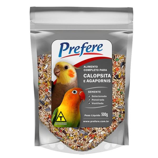 Mix de Sementes Para Calopsita e Agapornis Prefere 500g Imagem de Mix de Sementes Para Calopsita e Agapornis Prefere 500g