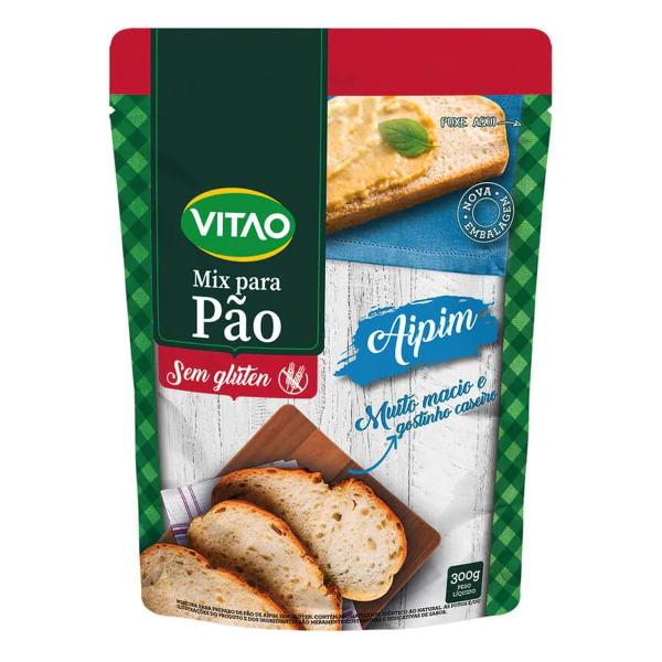 Imagem de Mix Para Pão Sem Glúten Sabor Aipim 300g Vitao