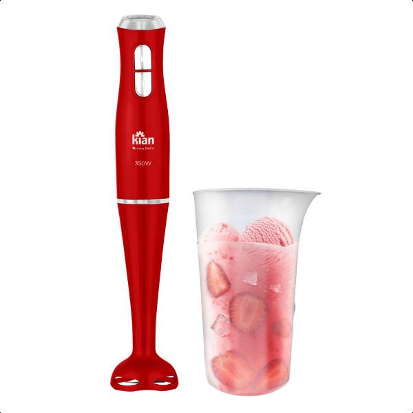 Imagem de Mixer  2 Velocidades Com Copo 700ml Vermelho 127v 350w Kian