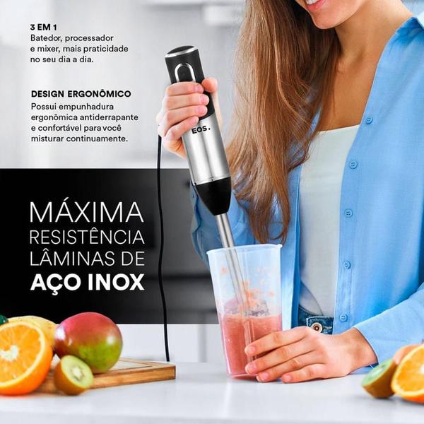 Imagem de Mixer 3 Em 1 Inox 2 Velocidades Batedor Fue Emx02 127V - Eos