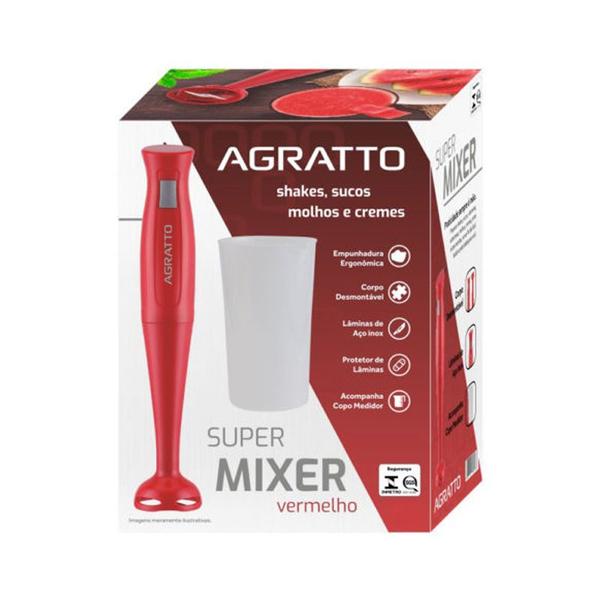 Imagem de Mixer Agratto Super MXV Vermelho 220V 60Hz Com Copo 200w