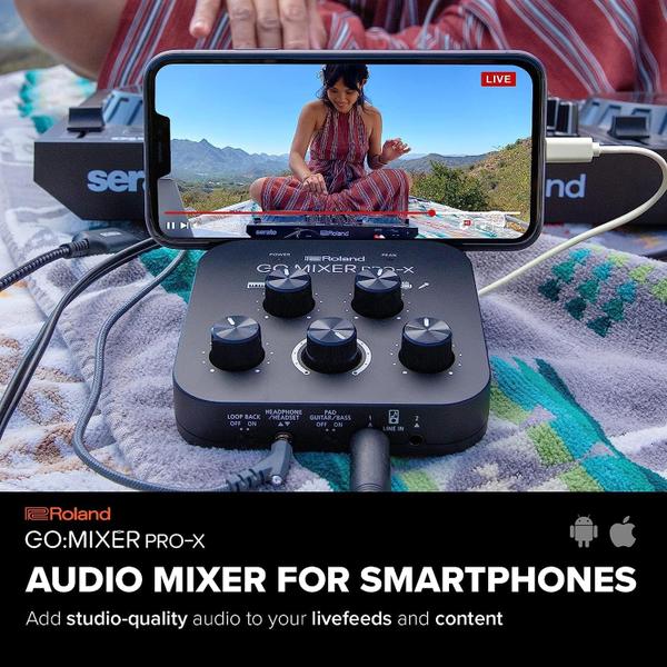 Imagem de Mixer de áudio Roland GO:MIXER PRO-X para smartphones