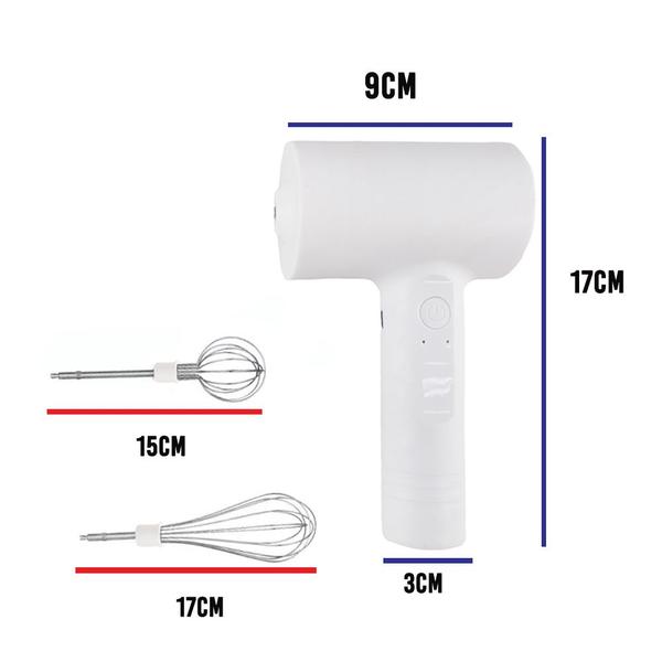 Imagem de Mixer de Mao Alta Velocidade Batedor Fuet Multifuncional Misturador USB Portatil Sem Fio Potente Confeitaria Bolo Doces Cozinha