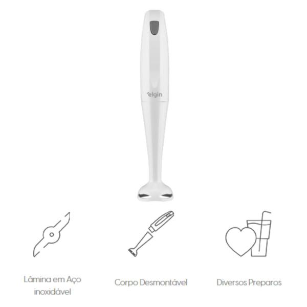 Imagem de Mixer de Mão Elgin Branco c/ Copo para Mistura 200W / 127V