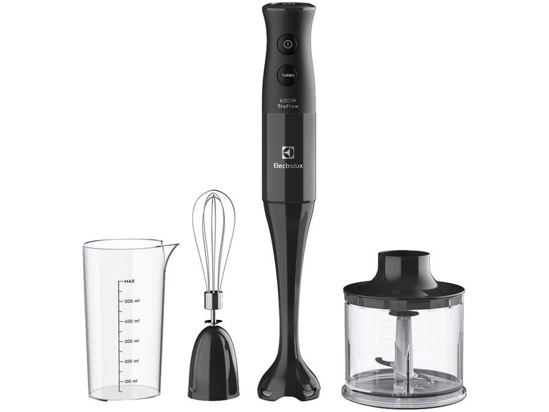 Mixer Electrolux 3 em 1 Preto 400W EIB10 - 2 Velocidades Mixer Electrolux 3 em 1 Preto 400W EIB10 - 2 Velocidades