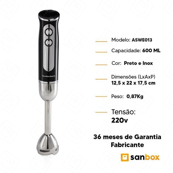 Imagem de Mixer Hamilton Beach Aswe-013 8 Velocidades 600Ml - 220V