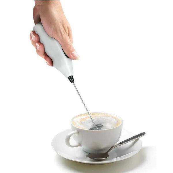 Imagem de Mixer Misturador Mini Elétrico Pilha Inox Shaker Café Chá