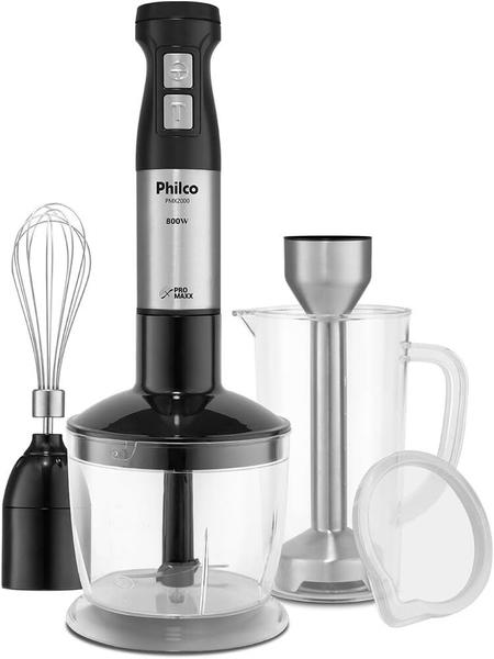 Mixer Philco PMX2000 3 em 1 Inox 800W Preto 220V Mixer Philco PMX2000 3 em 1 Inox 800W Preto 220V