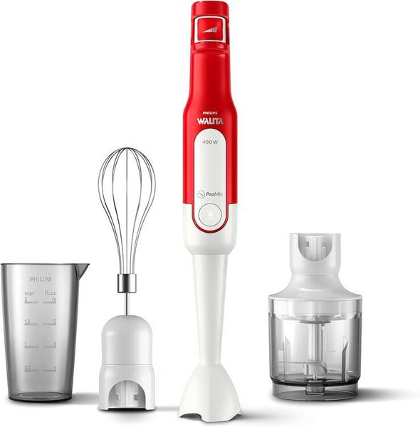 Imagem de Mixer Pro Mix Philips Walita Branco e Vermelho 400W - RI2622/40 - 220V