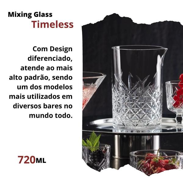 Imagem de Mixing Glass 720 Ml Timeless Pasabhace Copo misturador De Coquetéis Bartender Mixologia