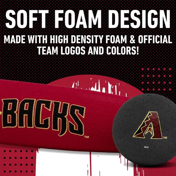 Imagem de MLB Arizona Diamondbacks equipe Jumbo Foam Bat e Ball Set,