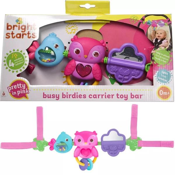 Imagem de Mobile arco para carrinho busy birdies rosa - bright starts