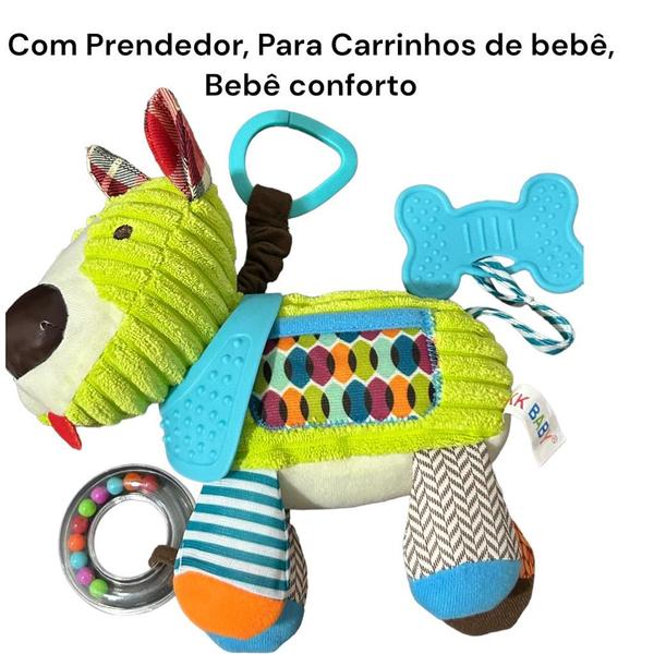 Imagem de Mobile Chocalho Cachorro Cachorrinho Com Mordedor Pelucia