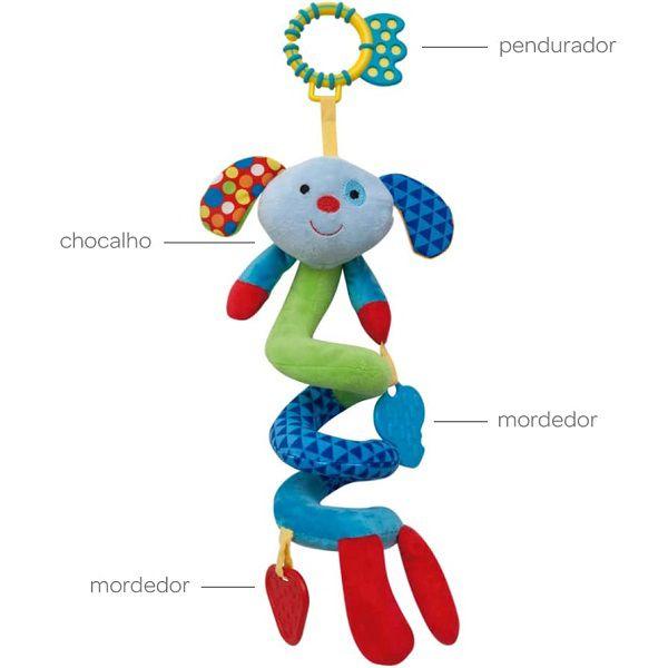 Móbile de Pelucia em Espiral com Mordedor Bichinho Mola Buba Imagem de Móbile de Pelucia em Espiral com Mordedor Bichinho Mola Buba