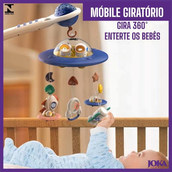 Imagem de Móbile Elétrico Para Bebê Nanar Com Garra Fácil Instalação Som Luz e Controle