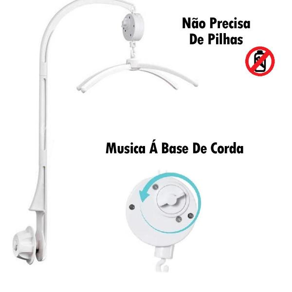 Imagem de Mobile Giratório Musical Para Berço Zoológico Bebe