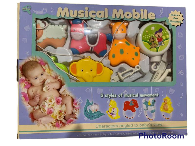 Imagem de Móbile Musical Giratório Brinquedo Para Berço Bebê 4 Modelos