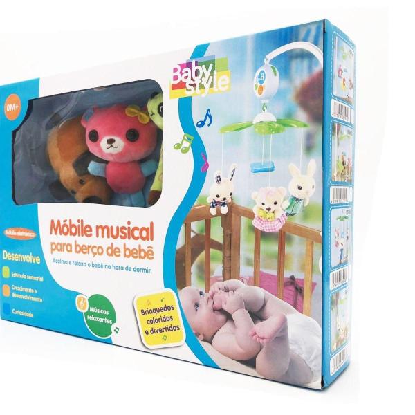 Imagem de Móbile Musical Para Bebês Girafinha Plush Baby Style