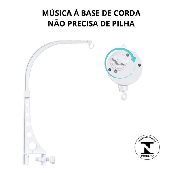 Imagem de Mobile Para Berço Musical Giratório Ursa Cinza