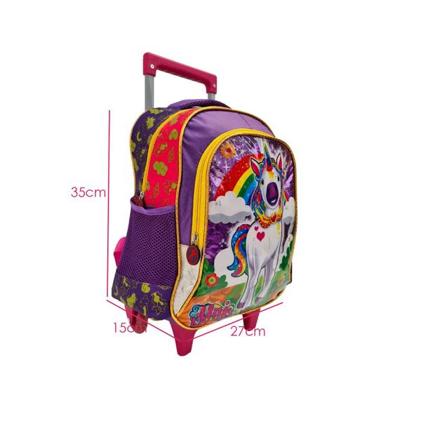 Imagem de Mochila 2rodinhas escolar infantil uni lovers