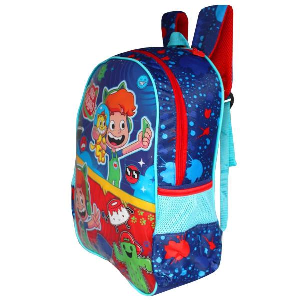 Imagem de Mochila Alças Escolar Infantil Gato Galáctico Com Capuz