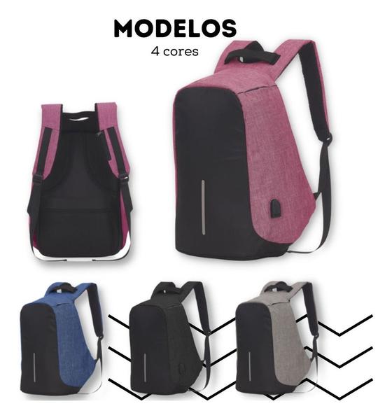 Imagem de Mochila Anti Furto Masculina Feminina Executiva Notebook - Preto