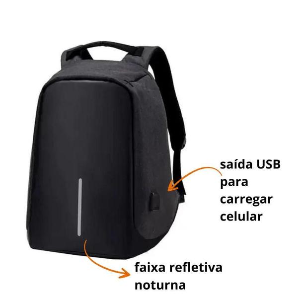 Imagem de Mochila Antifurto Notebook Com Saida Usb Dl0848