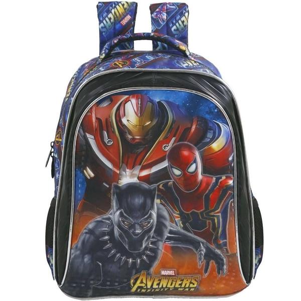 Imagem de Mochila Avengers Os Vingadores Infantil Escolar Tam G Costas