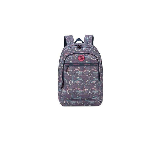 Imagem de Mochila Azul Juvenil Bicicletas Feminina Up4you