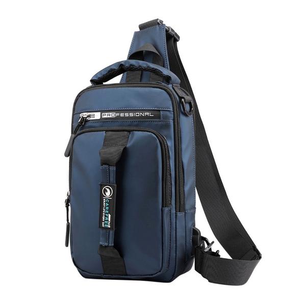 Mochila Bag Bolsa Masculina Transversal Ombro Pochete Usb - Bela Import Imagem de Mochila Bag Bolsa Masculina Transversal Ombro Pochete Usb