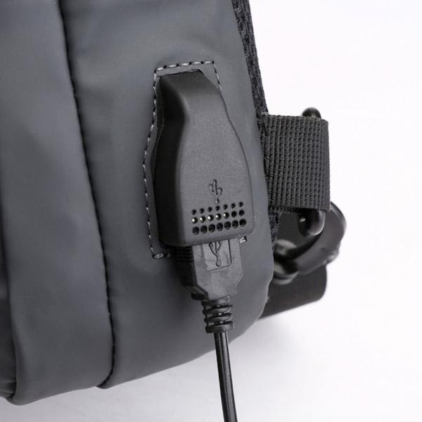 Mochila Bag Bolsa Masculina Transversal Ombro Pochete Usb - Bela Import Imagem de Mochila Bag Bolsa Masculina Transversal Ombro Pochete Usb